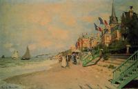 Monet, Claude Oscar - The Beach at Trouville